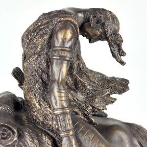 End of the Trail Bronze Statue – Native American on Horseback – Western Art Scul
